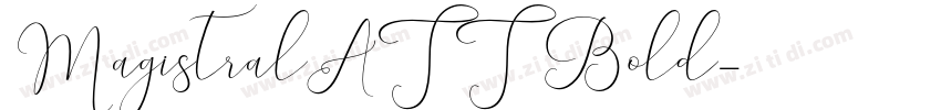 MagistralATT Bold字体转换